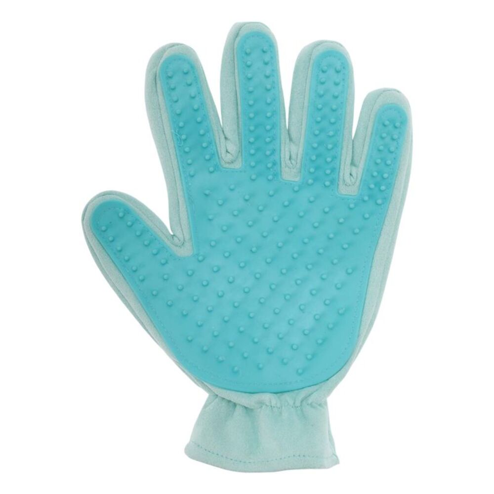 Five Finger Pet Grooming Glove Blue